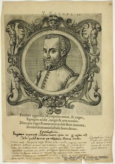 Portrait of V. Cordus, published 1574. Creators: Unknown, Johannes Sambucus