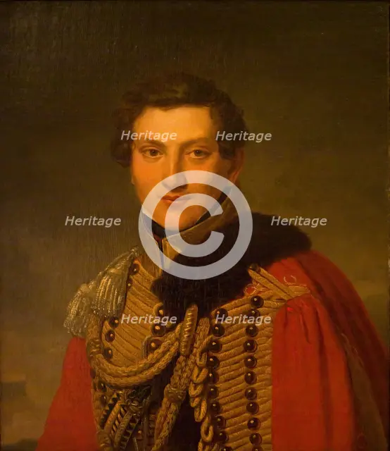 Portrait of V. Lanskoy, 1811. Creator: Henri-Francois Riesener.