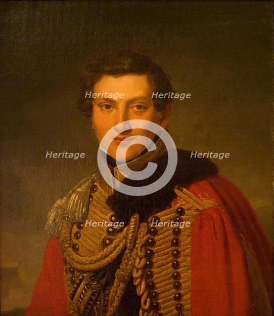 Portrait of V. Lanskoy, 1811. Creator: Henri-Francois Riesener.