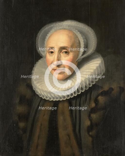 Portrait of Volckera Claesdr Knobbert (1554-1634), 1617. Creator: Workshop of Michiel Jansz van Mierevelt.