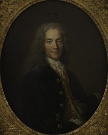 Portrait of Voltaire (1694-1778) in 1718, ca 1718-1724. Creator: Largillière, Nicolas, de (1656-1746)