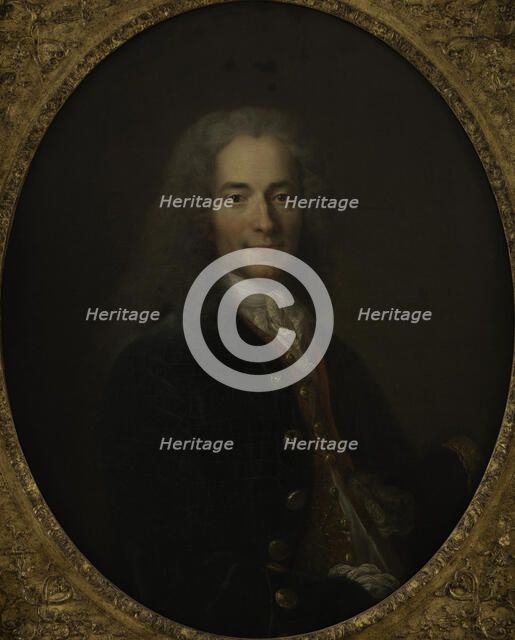 Portrait of Voltaire (1694-1778) in 1718, ca 1718-1724. Creator: Largillière, Nicolas, de (1656-1746).