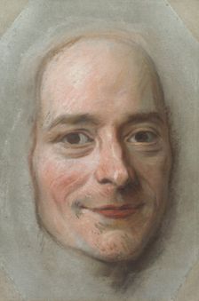 Portrait of Voltaire, c1740. Creator: Maurice-Quentin de La Tour