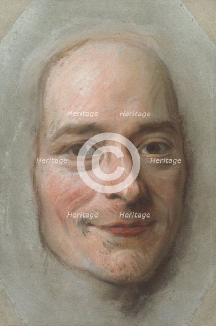 Portrait of Voltaire, c1740. Creator: Maurice-Quentin de La Tour.