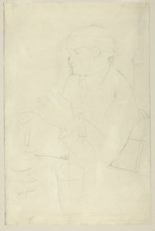 Portrait of Vallin, 1918. Creator: Amadeo Modigliani