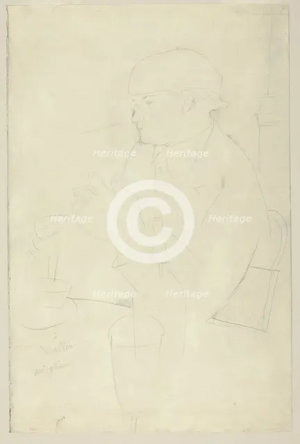 Portrait of Vallin, 1918. Creator: Amadeo Modigliani.