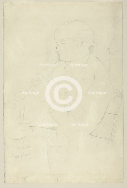 Portrait of Vallin, 1918. Creator: Amadeo Modigliani.