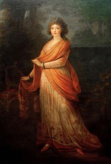 Portrait of Varvara Vasilyevna Golitsyna, née von Engelhardt (1757-1815), 1792. Creator: Füger, Heinrich Friedrich (1751-1818)