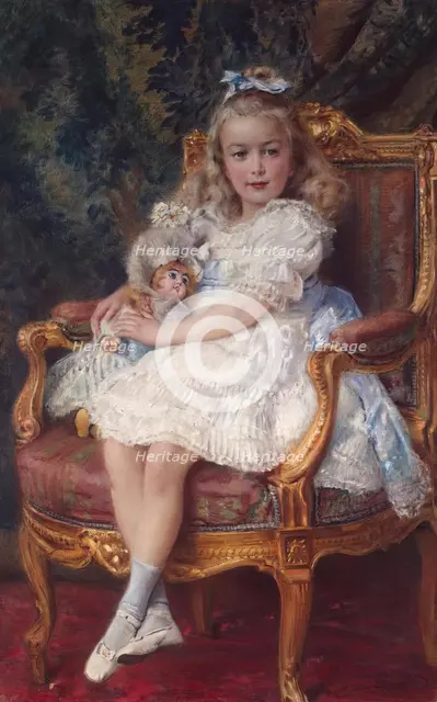 Portrait of Varvara Bibikova, 1900. Creator: Konstantin Makovsky.