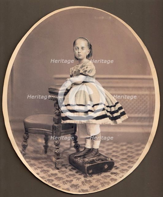 Portrait of Varvara Mikhaylovna Dostoevskaya (1854-1864), ca 1860. Artist: Anonymous  