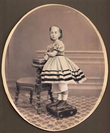 Portrait of Varvara Mikhaylovna Dostoevskaya (1854-1864), ca 1860. Artist: Anonymous