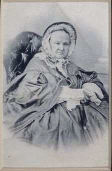 Portrait of Varvara Petrovna Turgeneva (1787-1850), née Lutovinova, Mid of the 19th cen.
