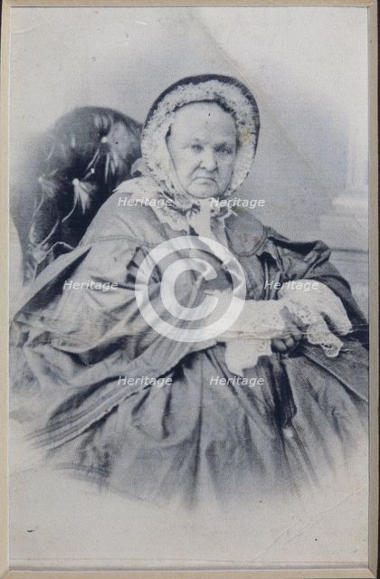 Portrait of Varvara Petrovna Turgeneva (1787-1850), née Lutovinova, Mid of the 19th cen..