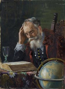 Portrait of Vasco da Gama, 1950. Creator: Oskar Freiwirth-Lutzow