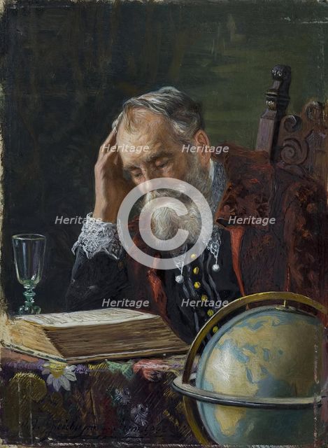 Portrait of Vasco da Gama, 1950. Creator: Oskar Freiwirth-Lutzow.