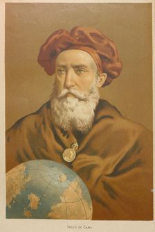 Portrait of Vasco de Gama, 1879. Creator: Planella y Rodríguez, Juan (1849-1910)