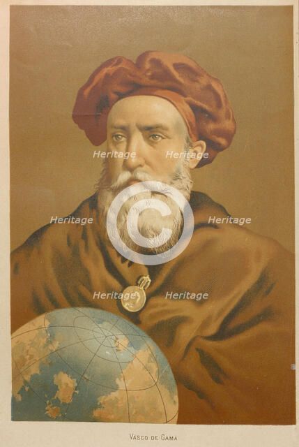 Portrait of Vasco de Gama, 1879. Creator: Planella y Rodríguez, Juan (1849-1910).