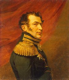 Portrait of Vasily N. Shenshin (1784-1831), 1822. Creator: Workshop of George Dawe