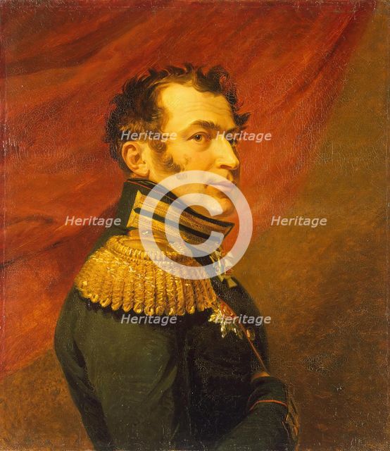 Portrait of Vasily N. Shenshin (1784-1831), 1822. Creator: Workshop of George Dawe.