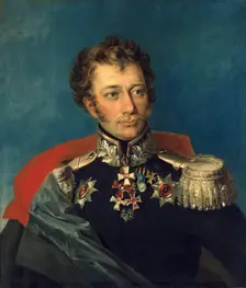 Portrait of Vasily D. Ilovaisky (1788-1860) (12th), 1824. Creator: Workshop of George Dawe