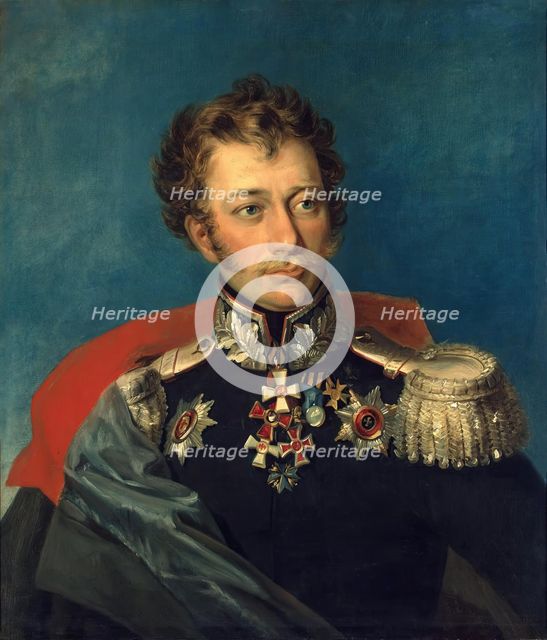 Portrait of Vasily D. Ilovaisky (1788-1860) (12th), 1824. Creator: Workshop of George Dawe.