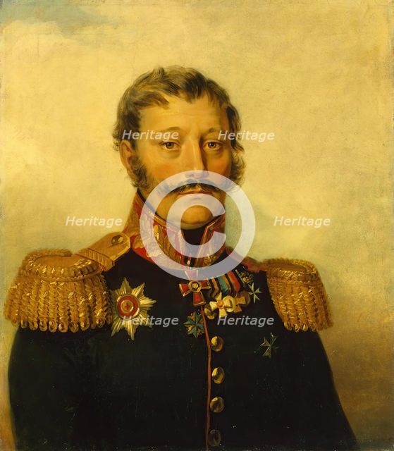 Portrait of Vasily D. Rykov (1759-1827), 1824. Creator: Workshop of George Dawe.