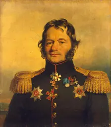 Portrait of Vasily G. Kostenetsky (1769-1831), 1822. Creator: Workshop of George Dawe