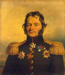 Portrait of Vasily G. Kostenetsky (1769-1831), 1822. Creator: Workshop of George Dawe