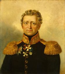 Portrait of Vasily I. Harpe (1765-1814), 1823. Creator: Workshop of George Dawe