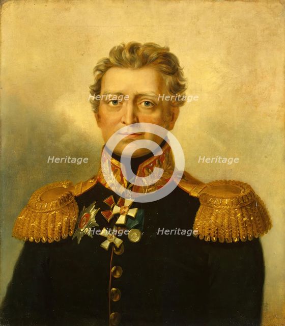 Portrait of Vasily I. Harpe (1765-1814), 1823. Creator: Workshop of George Dawe.