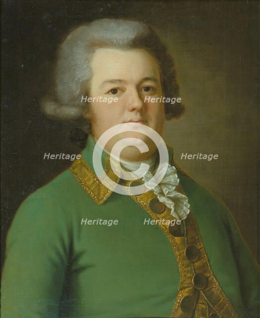 Portrait of Vasily Ivanovich Likhachev, 1791. Artist: Kamezhenkov, Ermolay Dementyevich (1760-1818)