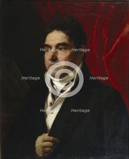Portrait of Vasily Semyonovich Khvostov (1756-1832), 1814. Artist: Kiprensky, Orest Adamovich (1782-1836)