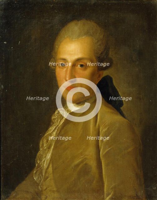 Portrait of Vasily Sergeyevich Naryshkin (1740-1800), 1770s. Artist: Rokotov, Fyodor Stepanovich (1735-1808)