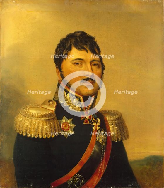 Portrait of Vasily T. Denisov (1777-1822), 1822. Creator: Workshop of George Dawe.