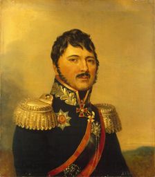 Portrait of Vasily T. Denisov (1777-1822), 1822. Creator: Workshop of George Dawe