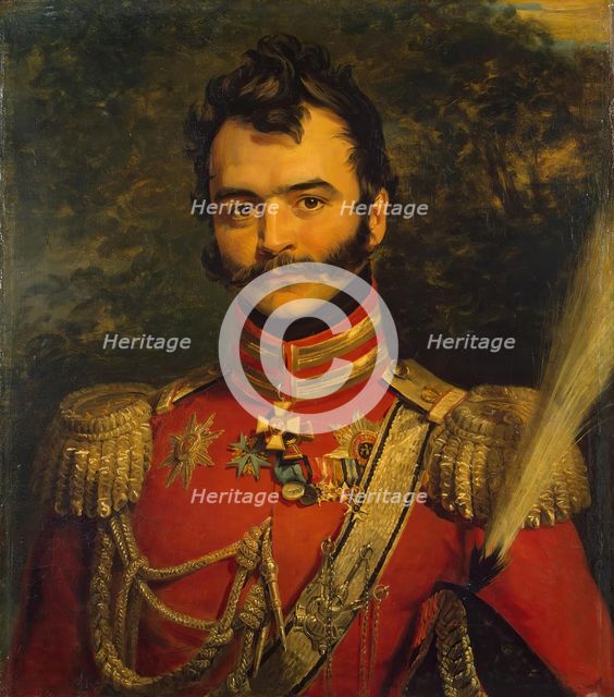 Portrait of Vasily V. Orlov-Denisov (1775-1843), 1822. Creator: Workshop of George Dawe.