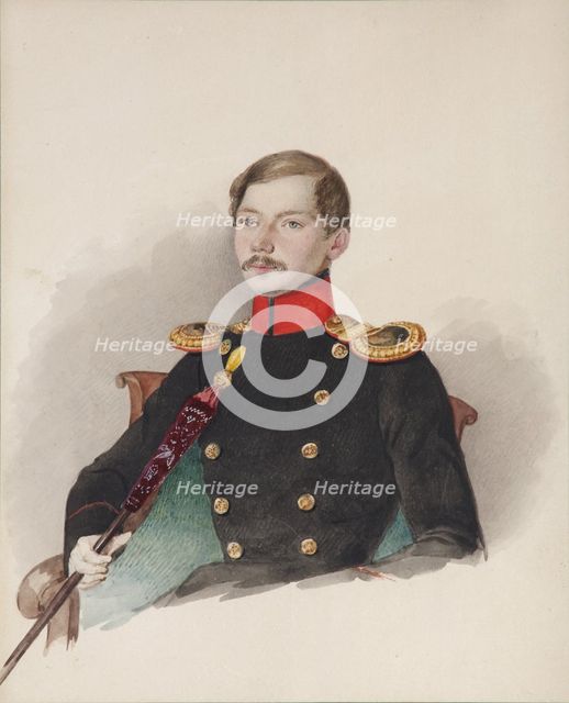 Portrait of Vasily Vasilievich Engelhardt (1814-1868), 1839-1840. Artist: Klünder, Alexander Ivanovich (1802-1875)