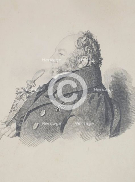 Portrait of Vasily Vasilyevich Kochubey (1784-1844), c. 1832. Creator: Hampeln, Carl, von (1794-after 1880).