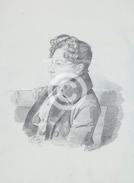 Portrait of Vasily Viktorovich Kochubey (1812-1850), c. 1832. Creator: Hampeln, Carl, von (1794-after 1880).
