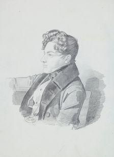 Portrait of Vasily Viktorovich Kochubey (1812-1850), c. 1832. Creator: Hampeln, Carl, von (1794-after 1880)