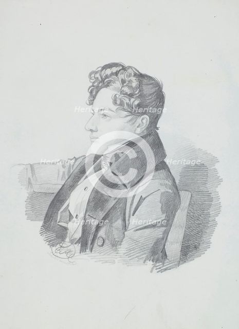 Portrait of Vasily Viktorovich Kochubey (1812-1850), c. 1832. Creator: Hampeln, Carl, von (1794-after 1880).