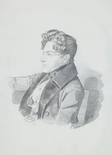 Portrait of Vasily Viktorovich Kochubey (1812-1850), c. 1832. Creator: Hampeln, Carl, von (1794-after 1880)