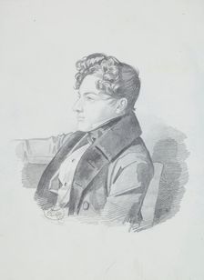 Portrait of Vasily Viktorovich Kochubey (1812-1850), c. 1832. Creator: Hampeln, Carl, von (1794-after 1880)