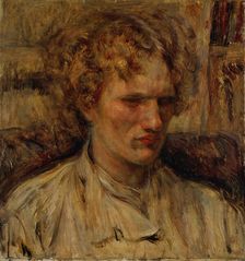 Portrait of Vasili Yakovlevich Eroshenko (1890-1952), 1920. Creator: Tsune; Nakamura (1887-1924)