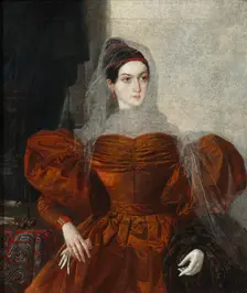 Portrait of Vera Alexandrovna Nashchokina (1811-1900), End 1830s