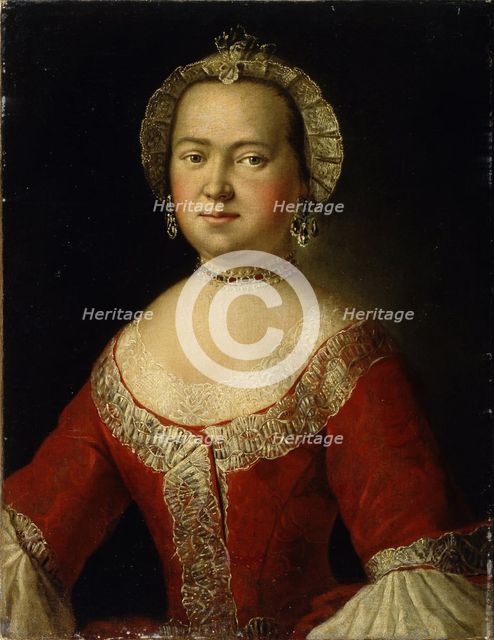 Portrait of Vera Dmitrievna Rezvaya (1809-1849), Early 19th century. Artist: Anonymous  