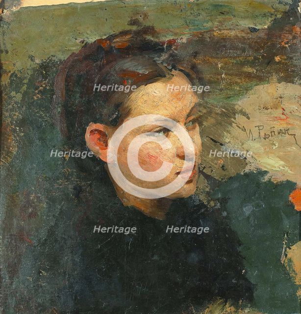 Portrait of Vera Repina, the first wife of the artist.