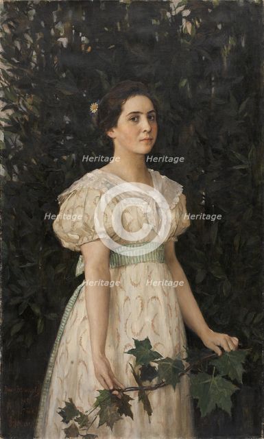Portrait of Vera Savvishna Mamontova (1875-1907), 1896.
