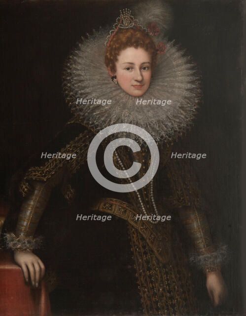 Portrait of Veronica Spinola Serra (1577-1617), 1599-1600. Creator: Deynum (Deynen); Guilliam van (1575-1624).
