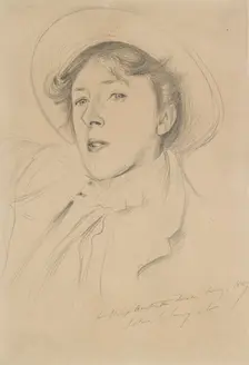 Portrait of Vernon Lee, 1889. Artist: John Singer Sargent